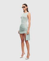 SOLEIL MINI DRESS - MATCHA