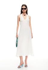 STARS ALIGN MIDI DRESS - CREAM