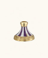 Sanya Striped Candle Holder Purple