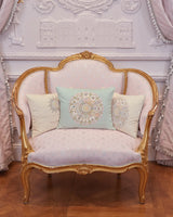 Satin Cushion Cover - Zodiac Blue