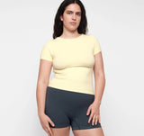 Seamless Waffle Tee - Buttercup