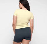 Seamless Waffle Tee - Buttercup