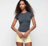 Seamless Waffle Tee - Thunder