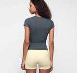 Seamless Waffle Tee - Thunder