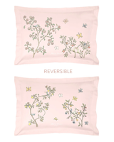 Single Bed Pillow Cover - In Bloom Pink