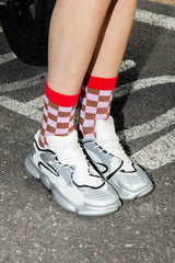 Socks, Adults, Choco Blocks