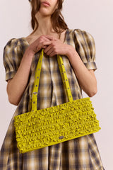 Sophia Ruffle Bag - Chartreuse