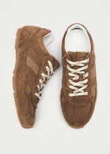 Suede Brown Leather Sneakers