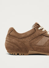 Suede Brown Leather Sneakers