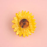 Sunflower hair claw