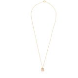 Sunlight Goldplated Necklace Charms Pink Coral