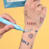TATTOO PEN TEMPORARY PEN SKY BLUE