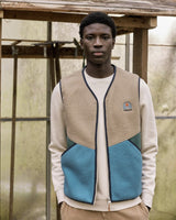 TEILLAY POLAR KNIT - BEIGE/BLUE