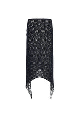 TROPHY MIDI SKIRT - NOIR
