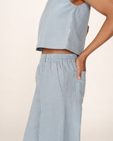 TROUSERS BLEU PATINE