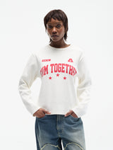 Together Again LS T-shirt - Off-White