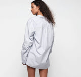 True Relaxed Poplin Shirt - Bubble Bath Stripes