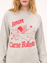 Under Your Love Spell LS T-shirt : Melange Grey