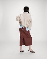 Suedette boxy bomber jacket grege Verve