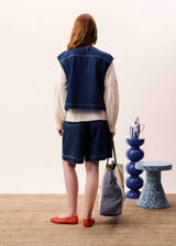 VICTORY VEST - BLUE JEAN