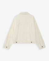 Boxy long-sleeve denim jacket ecru Vinnie