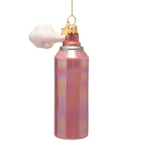 VONDELS Ornament glass pink oil hairspray H12cm