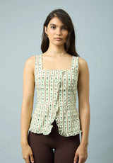 VINTAGE ROSE TOP - OAT