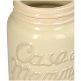 Vase Casa di Mamma Dolomite Ivory 10.5x10.5x16.3cm