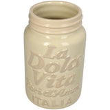 Vase La Dolce Vita Dolomite Beige 11x11x18cm