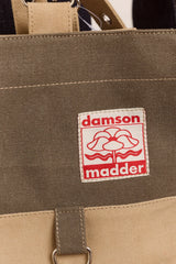 Veda Canvas Blocked Bag - Olive & Sand