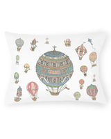 Velour Cushion Cover - Hot Air Balloon