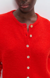 WOMEN'S CARDIGAN VITOW - FRAISE