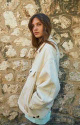 WOMEN'S JACKET SNOPDOG - ECRU