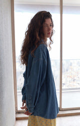 WOMEN'S SHIRT IZEWAY LS - MEDIUM BLUE