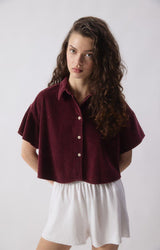 WOMEN'S SHIRT PADOW SS - BETTERAVE VINTAGE