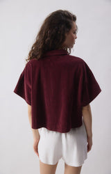 WOMEN'S SHIRT PADOW SS - BETTERAVE VINTAGE