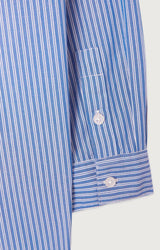 WOMEN'S SHIRT ZATYBAY LS - RAYURES AQUA