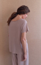 WOMEN'S T-SHIRT LALOOM - PRALINE