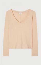 WOMEN'S T-SHIRT LS GAMIPY - SAND