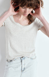 WOMEN'S T-SHIRT SONOMA SS - POLAIRE CHINE