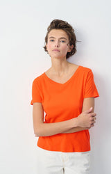 WOMEN'S T-SHIRT SS GAMIPY - ORANGE