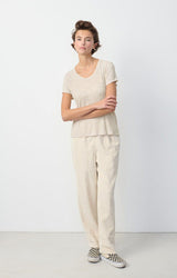 WOMEN'S T-SHIRT SS JACKSONVILLE - MELANGE CREAM
