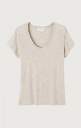 WOMEN'S T-SHIRT SS JACKSONVILLE - MELANGE CREAM