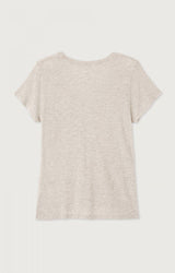 WOMEN'S T-SHIRT SS JACKSONVILLE - MELANGE CREAM