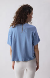 WOMEN'S T-SHIRT YPAWOOD - BLEU CHINE