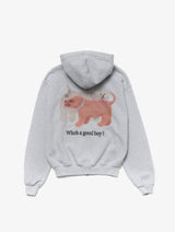 Who's a good boy? Hoodie - Melange Grey