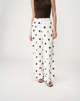 Wide-leg polka dot pants ecru Wynell