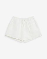 Wide embroidered cotton shorts white Wyler