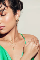 Jolie Ring Goldplated Sterling Silver Bar Amethyst