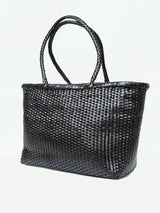 B WEAVE BASKET BIG - BLACK
